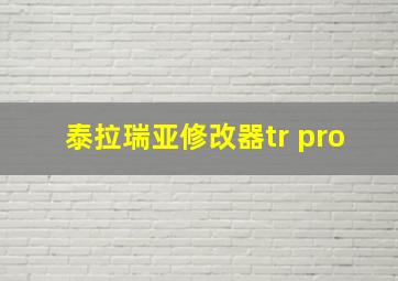 泰拉瑞亚修改器tr pro